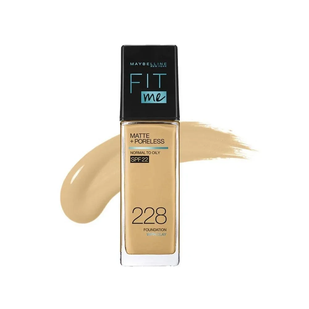 ميبلين كريم الاساس فيت مي مات +بورليس 228